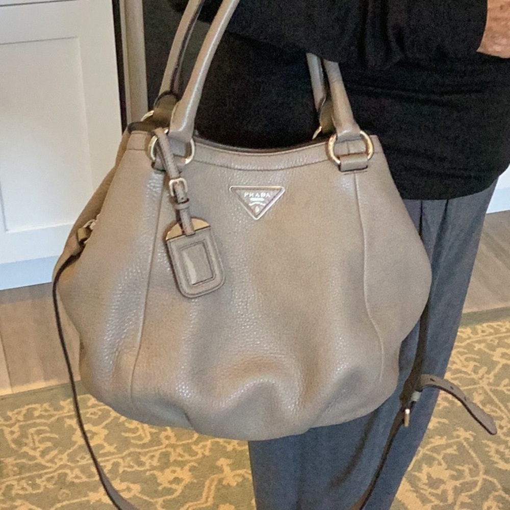 Prada vitello daino crossbody handbag